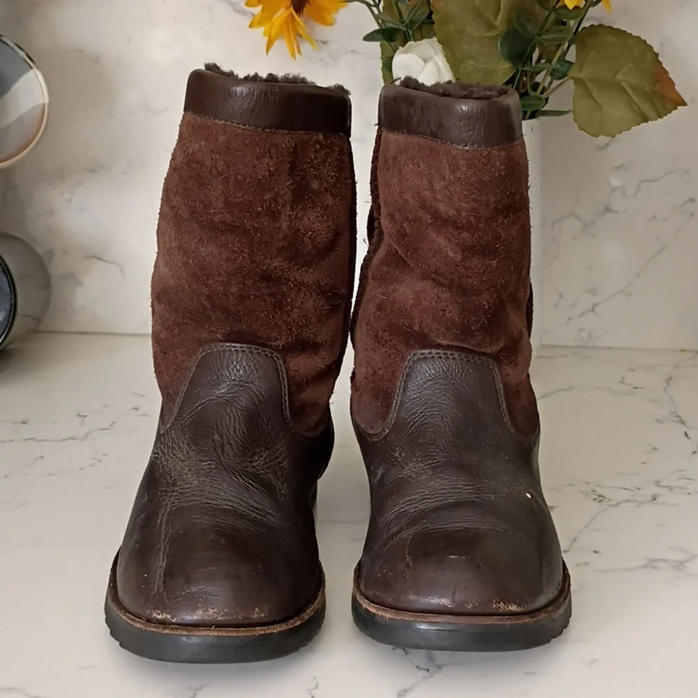 UGG LEATHER AND SUEDE BOOTS FOR KIDS